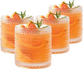 Set of 4 Hobnail Drinking Glasses, 15.2 Oz Romantic Water Glasses, Cocktail by Unknown