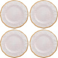 Karma, 8.75 inches Melamine Salad Plates Set of 4, Reusable Dishwasher Safe by KarmaGifts