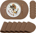 Faux Leather Placemats Set of 6 by yuuzue