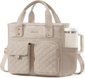LOVEVOOK Insulated Lunch Bag for Women, Elegant Quilted Stitching Lunch Tote by LOVEVOOK