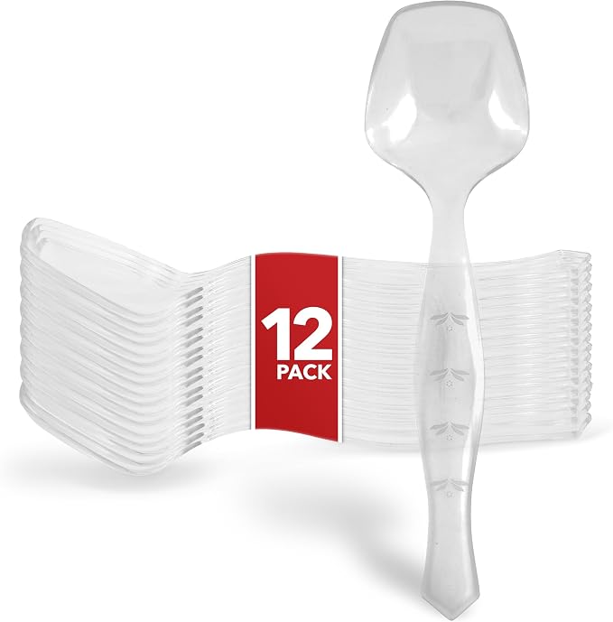 12 Count Clear Plastic Utensils by StockYourHome