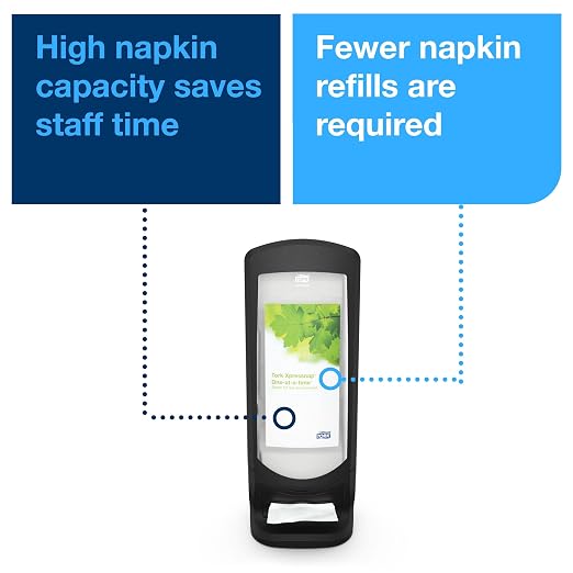Tork Xpressnap® Stand Napkin Dispenser Black N4, Upright Design, Signature Range - Image 7