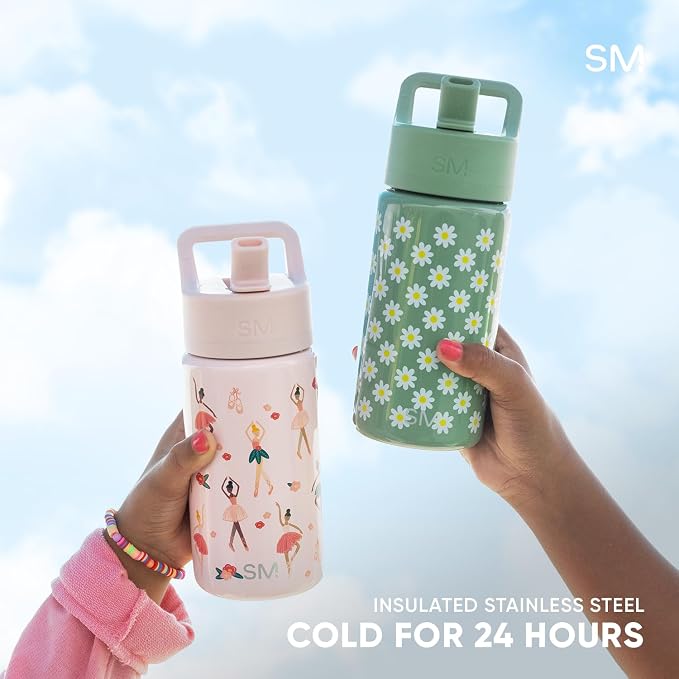 Simple Modern Kids Water Bottle & Toddler Cup | 14oz | Cute Critters | - Image 4