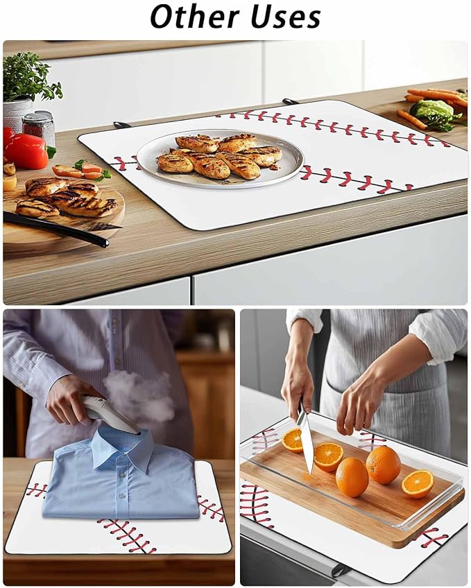 American Baseball Sports Induction Cooktop Protector Mat, Glass Top Stove Cover - Image 7