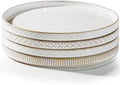 getstar 10.5” Ceramic Dinner Plates, Microwave & Dishwasher Safe, Salad Pasta by Getstar