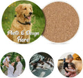 Set of 4 Custom Ceramic Coaster Personalized Coasters for Drink Add Your Text Logo Image Photo, Customized Decor Gifts Coaster for Crafts, Wedding, Bar, Home, Office, Kitchen, Restaurant