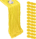 12 Pack Lemon Yellow Cheesecloth Table Runner 17 x 108 Inch | Boho Gauze Cheese by Pepmily