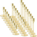 Gold Taper Candle Holders for Wedding Table Centerpiece,Tall Taper Candlestick Holders Bulk Set of 27,Metal Candle Stick Holder for Table or Mantel Centerpiece,Dinning,Festival,Party Home Decor