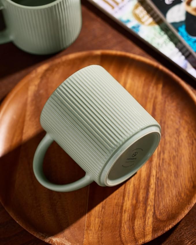 famiware Coffee Mug Set for 8, Star 16 oz Catering Mugs Cup Set - Image 6