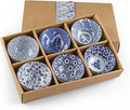 Ceramic Rice Bowls 10 oz, Japanese Style Bowl Gift Set by Sanbege