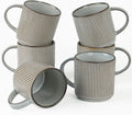 famiware Coffee Mug Set for 6, Star 12 oz Catering Mugs Cup Set by Famiware