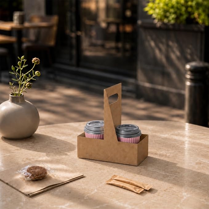 4 oz Light Pink Paper Coffee Cup - Image 3