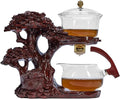 Zurucily Glass Teapot Set with Infuser Semi Automatic Tea Set Magic Teapot by zurucily