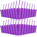 24 Pcs Plastic Tumblers with Lids and Straws, Reusable Cups with Lids Plastic by LEIFEOSH