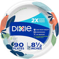 Dixie Medium Paper Plates, 8.5 Inch, 2X Stronger*, Microwave-Safe, Soak-Proof by Unknown