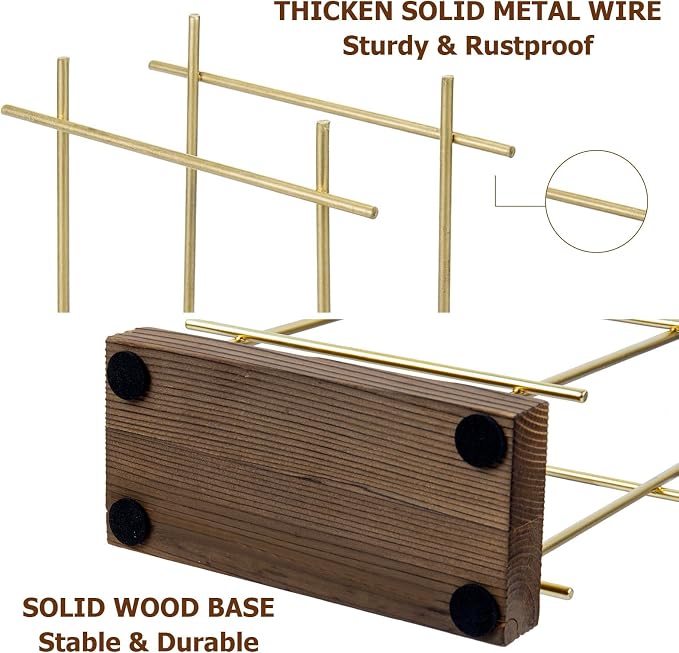 MyGift Brass Tone Wire Metal Napkin Holder - Image 5