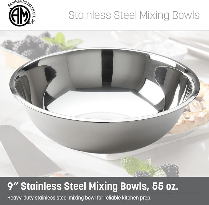 American Metalcraft 2 qt Stainless Steel Mixing Bowl - Image 2