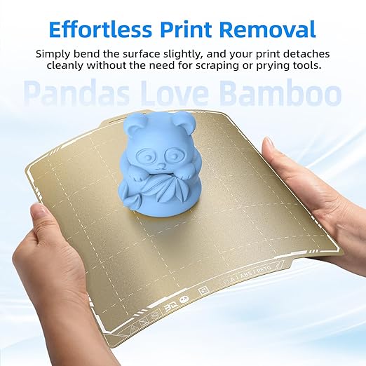 BIQU PyroGrip Double Side Textured PEI Build Plate for Bambu-Lab P1P P1S P2S X1C X1E A1 3D Printers 257x257mm PEI Spring Steel Build Plate Flexible Sheet Print Bed Removable Surface Platform