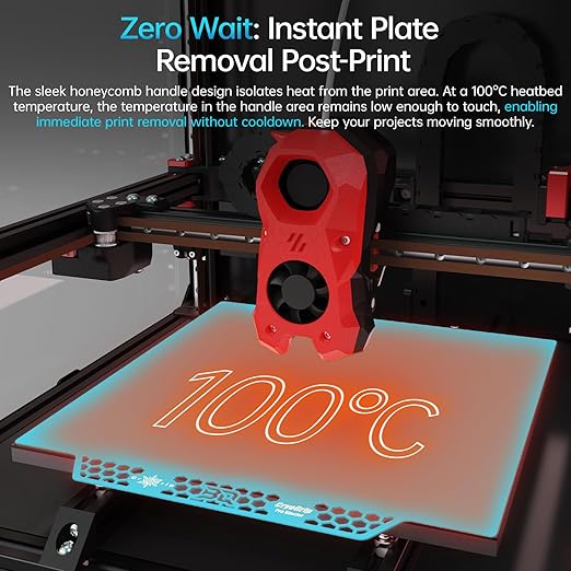 BIQU CryoGrip Pro Glacier Panda Build Plate for Voron 300/QIDI Plus 4 3D Printers 300x300mm Double Sided Upgrade Build Plate Removable Surface Platform