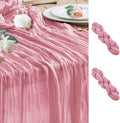 Cheesecloth Table Runner 10FT Boho Gauze Runner, 2 Pack | 120 Inch Cheese Cloth by Wokceer