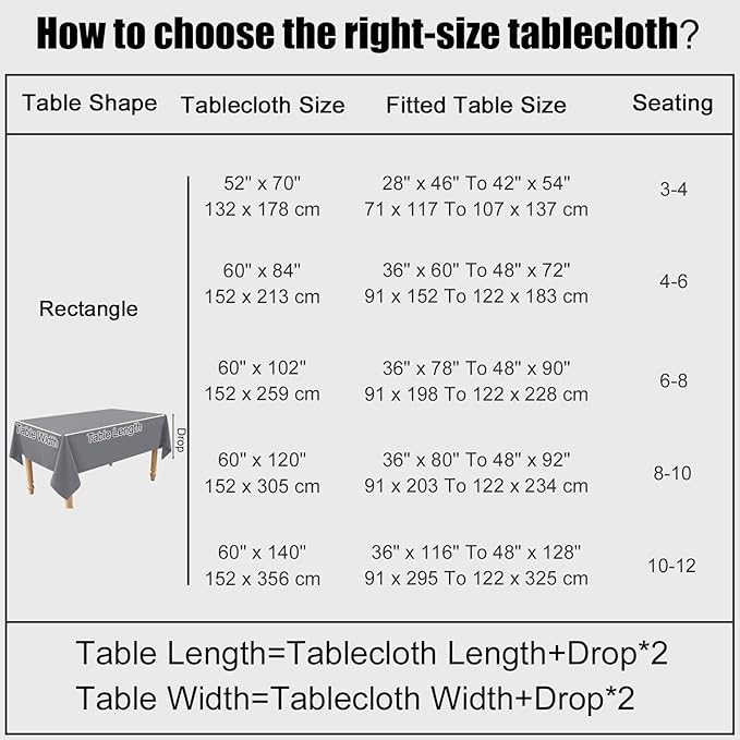 Smiry Rectangle Table Cloth Linen Textured, Waterproof Spillproof Anti-Wrinkle Burlap Tablecloth, Washable Decorative Fabric Table Cover for Dining, Party, Banquet, 60 x 84 Inch, Grey