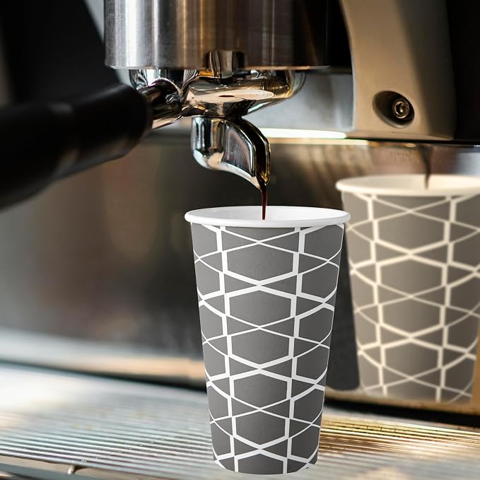 JOLLY PARTY 16 oz Paper Coffee Cups, Disposable Coffee Cups - Image 4