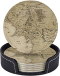 SEPTYK Middle Earth Map Pattern Coasters by SEPTYK