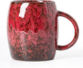 Rustic Red Ceramic Coffee Mug 14oz by XIYUANJI