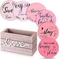 Queekay Coasters Set of 6 House Warming Gifts New Home Wooden Farmhouse Drink by Queekay