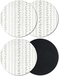 Spring Botanical Coasters Set of 4, Absorbent Coasters by Unknown