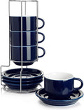 Sweese 8 Ounce Porcelain Stackable Cappuccino Cups by Sweese