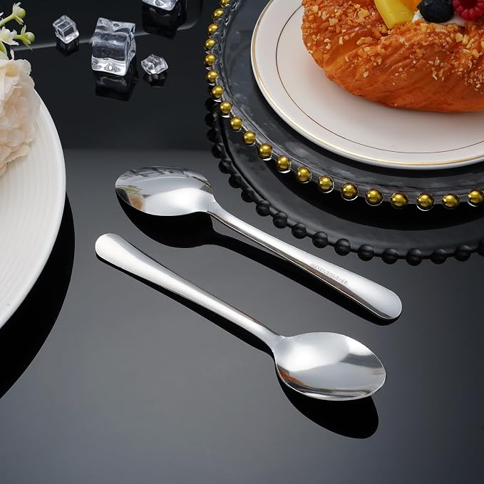 Windsor 60-Pcs Stainless Steel Dinner Spoons, Metal Spoons - Image 9