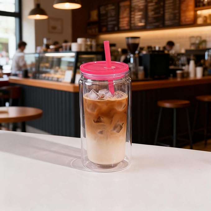 6 Pack Snow Globe Tumbler, Double Wall Plastic Reusable Cups - Image 7
