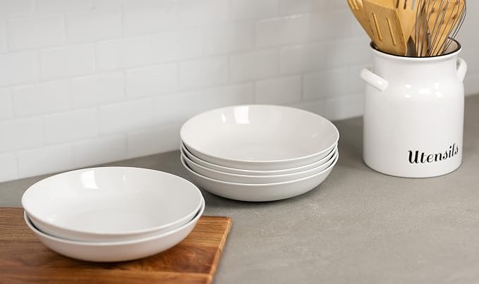 10 Strawberry Street Simply White 36 Oz Pasta/Dinner Bowl - Image 5