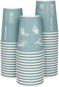 ECO PRODUCTS Compostable Disposable World Art 12oz Large Coffee Cups, Renewable by Eco-Products