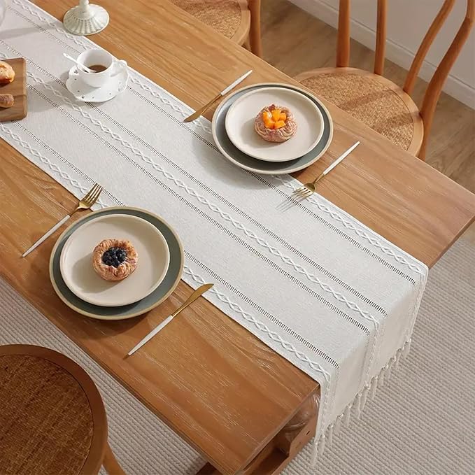 White Table Runners 90 Inches Long - Image 4