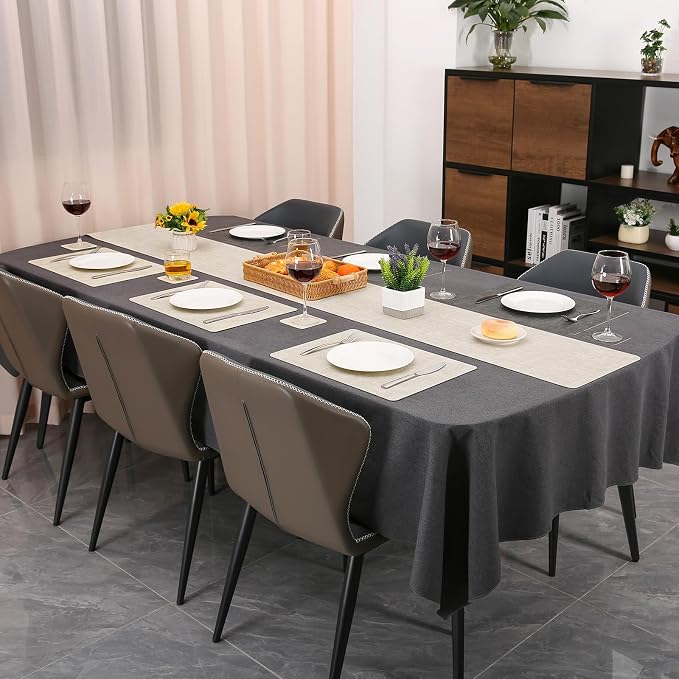 Table Runners 55 Inch Long, Dual-Sided Faux Leather Table Runner | Waterproof - Image 6