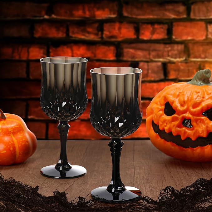 XUWAIDSGN 7oz Plastic Vintage Wine Glasses Drinking Glasses Unbreakable Wedding - Image 5