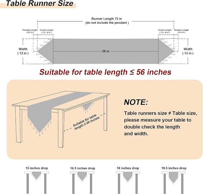 Loom and Mill Elegant Damask Jacquard Table Runner 13x72 inch - Image 2