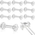 10 Pcs Crystal Acrylic Dumbbell Cutlery Holder Gift Set High Transparent Knife by SiliFine
