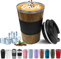 Insulated Travel Coffee Mug, Stainless Steel Coffee Cup by YINBAOGE