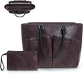 Laptop Tote Bag for Women, Leather Work Tote by Lifeamar