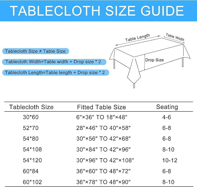 Hiasan Faux Linen Rectangle Tablecloth - Wrinkle and Stain Resistant Washable Table Cloth for Kitchen Dining Room Holiday Table Cover for Party Dinner, White, 60 x 84 Inch