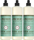 MRS. MEYER'S CLEAN DAY Liquid Dish Soap, Basil, 16 fl. oz - Pack of 3