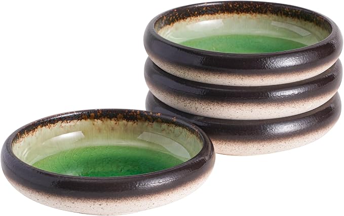 Uaral Japanese Salad Plate, Plates and Bowls Set, Stoneware Dish Set, Appetizer by Uaral