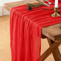 Cheesecloth Table Runner, 120 Inch 10 FT, 35x120 Inches Boho Rustic Cheesecloth by Mkobon