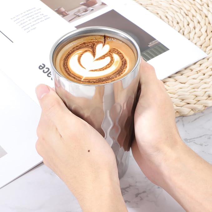 Beasea Stainless Steel Cups 19 oz, 4 Pack Large 18.6oz 550ml Stainless Steel - Image 7