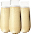 Ciaell 24 Pack Plastic Champagne Flutes by Ciaell
