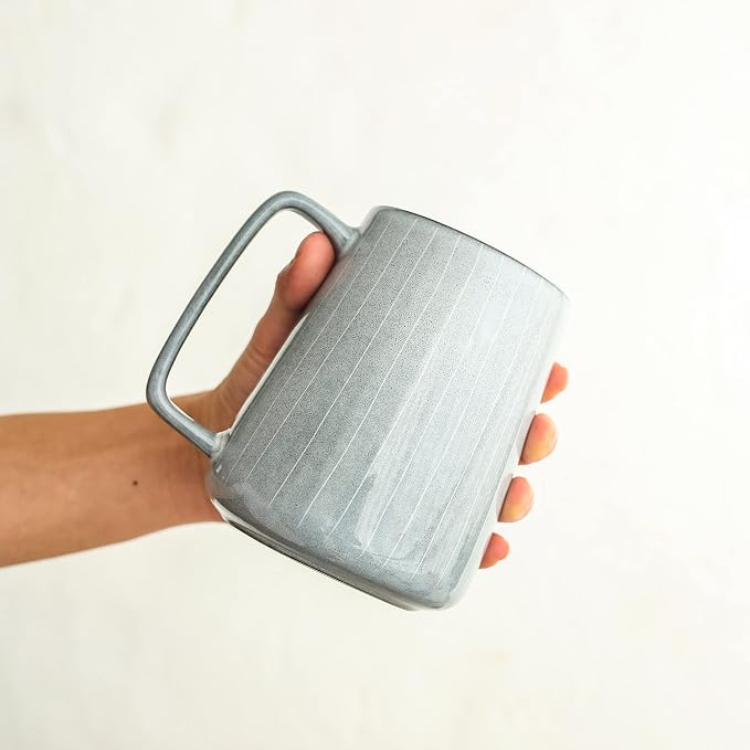 Large Ceramics Coffee Mugs, 24 OZ, Large Handle Design, Extra Large Tea and - Image 3