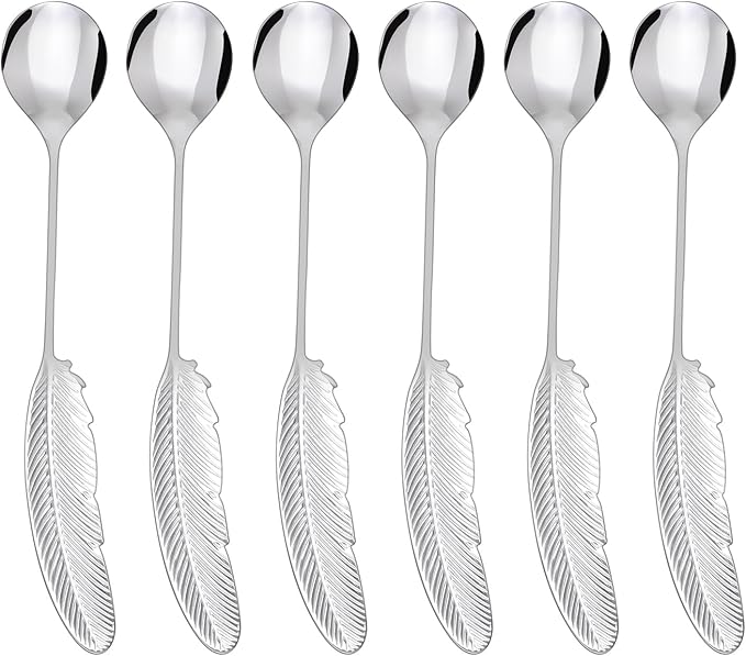 Creative spoons in multiple colors. They can be used to stir flower tea by Unknown